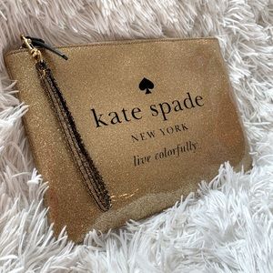 Kate Spade ♠️ Gold Sparkle Clutch
